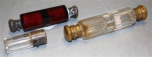 Lot 237 - A Victorian ladies double ended scent bottle...