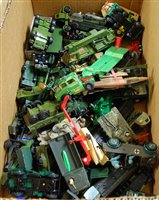 Lot 1402 - A box containing a quantity of loose playworn...