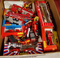 Lot 1434 - A box containing a quantity of fire engine and...