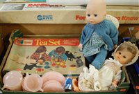 Lot 1463 - One box containing a quantity of mixed dolls...