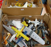 Lot 1452 - Two boxes containing a quantity of kit-built...