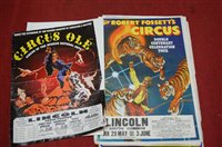 Lot 1484 - A collection of mixed loose circus posters to...