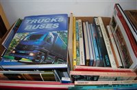Lot 468 - A box of assorted transport related hardback...