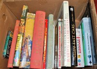 Lot 491 - A box of assorted volumes, to include motoring...