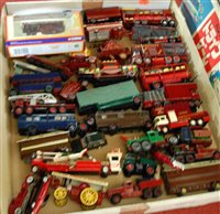 Lot 1521 - A box of loose diecast vehicles, to include...