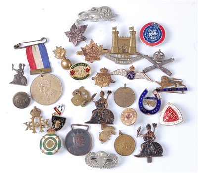 Lot 249 - A collection of mainly military badges and insignia