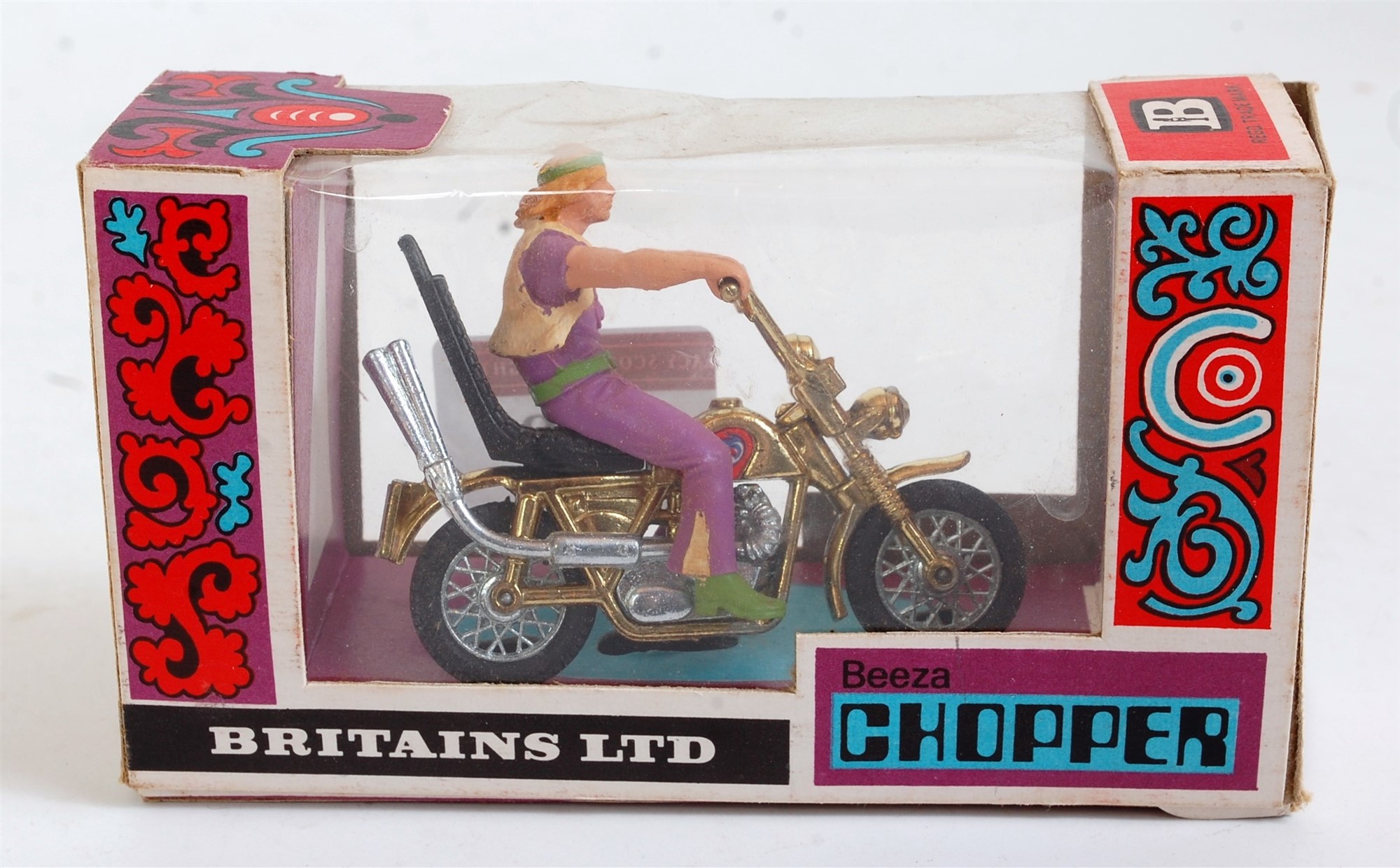 Lot 1337 - A Britains No. 9680 Beza motorcycle chopper,