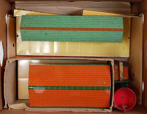 Lot 306 - Two trays Hornby post-war buildings &...