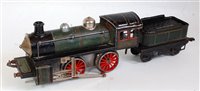 Lot 506 - Karl Bub 0-4-0 Clockwork Locomotive and Tender,...