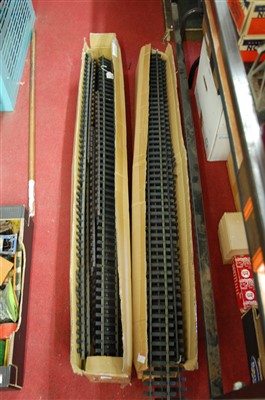 Lot 369 - 2x large boxes of brass LGB G scale track as...