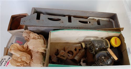 Lot 56 - Box containing a quantity of castings,...