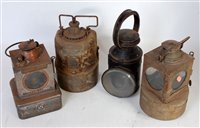 Lot 57 - 4 various railway lamps, to include Cambridge...