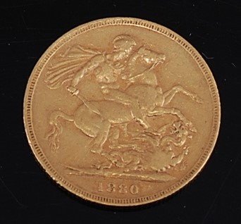 Lot 2042 - Great Britain, 1880 gold full sovereign,...