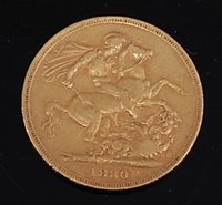 Lot 2042 - Great Britain, 1880 gold full sovereign,...