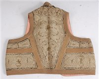 Lot 1245 - A 19th century Ottoman bullion waistcoat,...