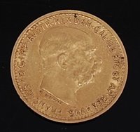 Lot 2044 - Austria, dated 1911 gold 10 Coronoa, Franz...