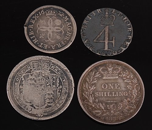 Lot 2007 - Great Britain, four Charles II and later...