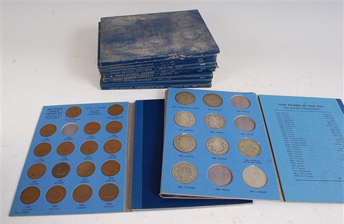 Lot 2038 - Great Britain, eleven incomplete Whitman coin...