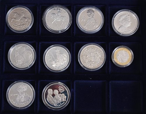 Lot 2060 - Great Britain, collection of ten silver prof...