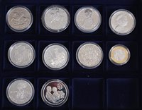 Lot 2060 - Great Britain, collection of ten silver prof...
