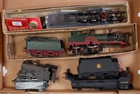 Lot 434 - A large tray containing parts of 4 locos,...
