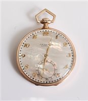 Lot 1219 - A 9ct gold pocket watch by J W Benson, London,...