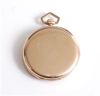 Lot 1219 - A 9ct gold pocket watch by J W Benson, London,...