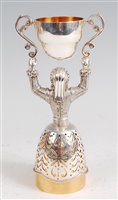 Lot 127 - A contemporary silver and silver gilt marriage...