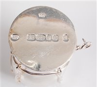 Lot 124 - A pair of contemporary silver novelty salt and...