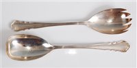 Lot 132 - A pair of early 20th century silver servers,...