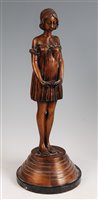 Lot 226 - After Demetre Chiparus - a bronze model of a...
