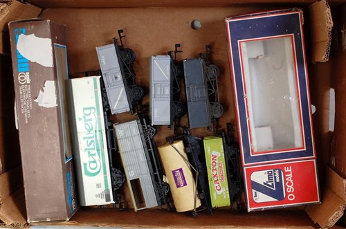 Lot 456 - Large tray containing seven Lima plastic...