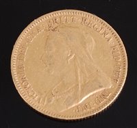 Lot 2047 - Great Britain, 1894 gold half sovereign,...