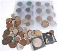 Lot 2075 - Mixed lot of British and world coins, to...
