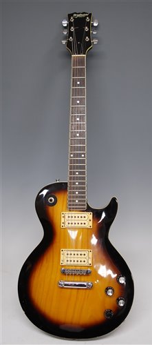 Lot 503 - A six-string electric sunburst guitar by...