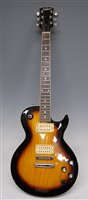 Lot 503 - A six-string electric sunburst guitar by...