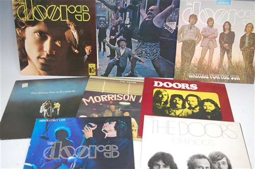 Lot 566 - Eight vinyl LP records by The Doors,...