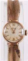 Lot 2559 - A lady's 9ct Vertex wristwatch retailed by...