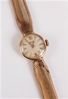 Lot 2559 - A lady's 9ct Vertex wristwatch retailed by...