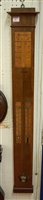 Lot 87 - A circa 1830 French rosewood stick barometer...