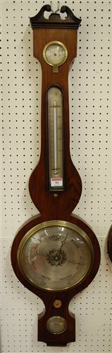 Lot 90 - An early 19th century rosewood three dial...
