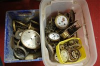 Lot 116 - A large collection of assorted clock parts,...