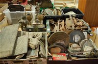 Lot 117 - A large collection of assorted clock parts and...