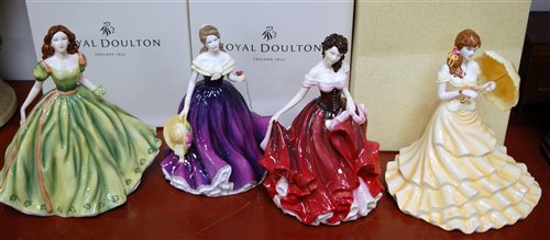 Lot 163 - Three boxed Royal Doulton figurines,...