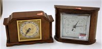 Lot 147 - A mid 20th century walnut cased mantel clock...