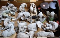 Lot 169 - A box of assorted loose Tuskers hand-painted...