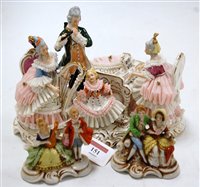 Lot 151 - A 20th century Dresden porcelain figure of...