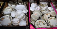 Lot 173 - Two boxes of miscellaneous tea and dinner...