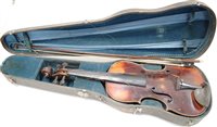 Lot 229 - An early 20th century Continental violin,...