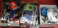 Lot 242 - Three boxes of loose and playworn children's...